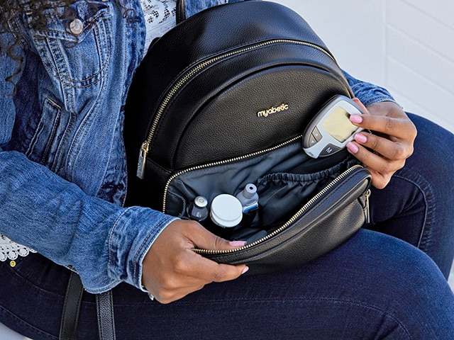 Black Myabetic Brandy Backpack