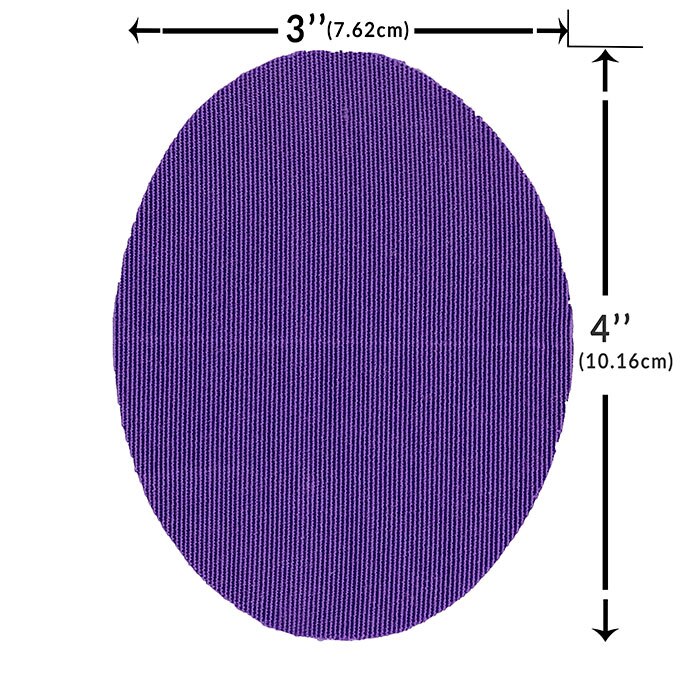 StayPut™ Oval Patch, Solid with No Cutout, Purple